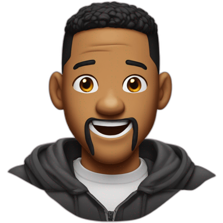 Will smith happy with your mouth a little open emoji