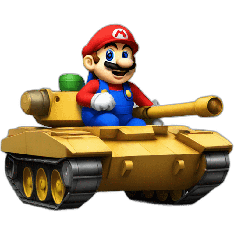 Mario on Tank emoji