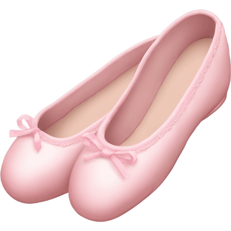 very light pink ballet slippers emoji