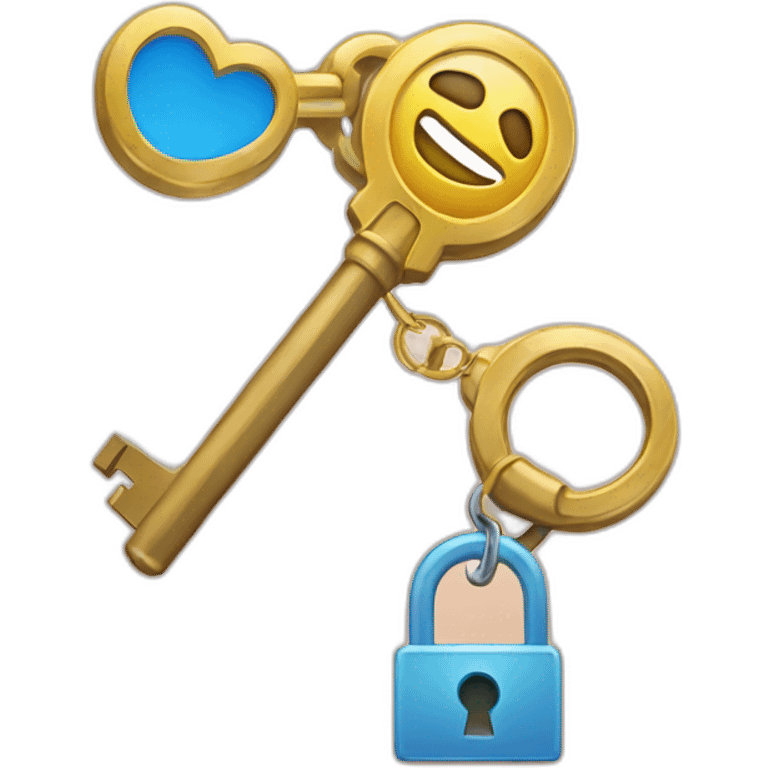 an account icon next to a keys icon emoji