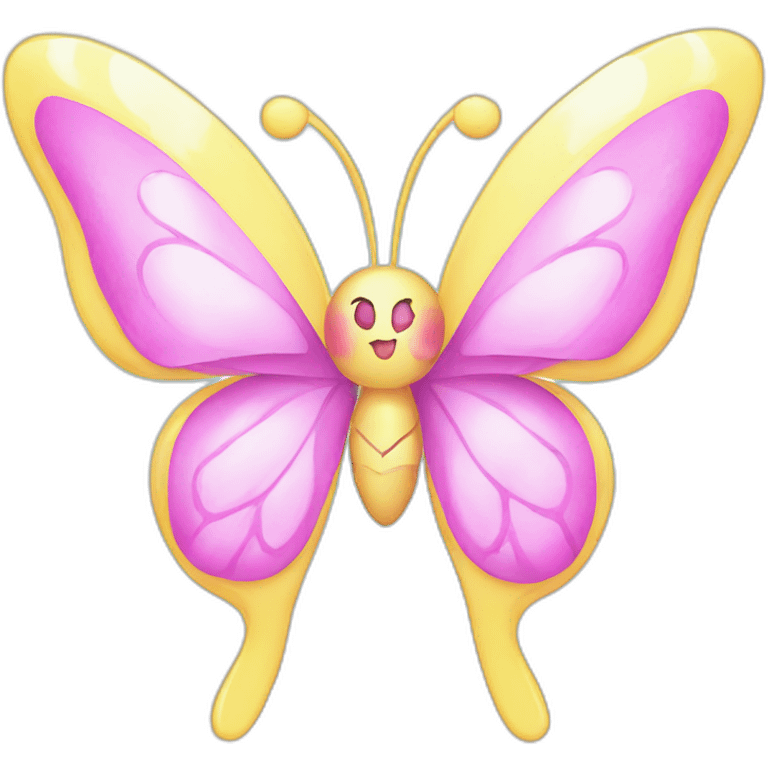 pretty cure butterfly emoji