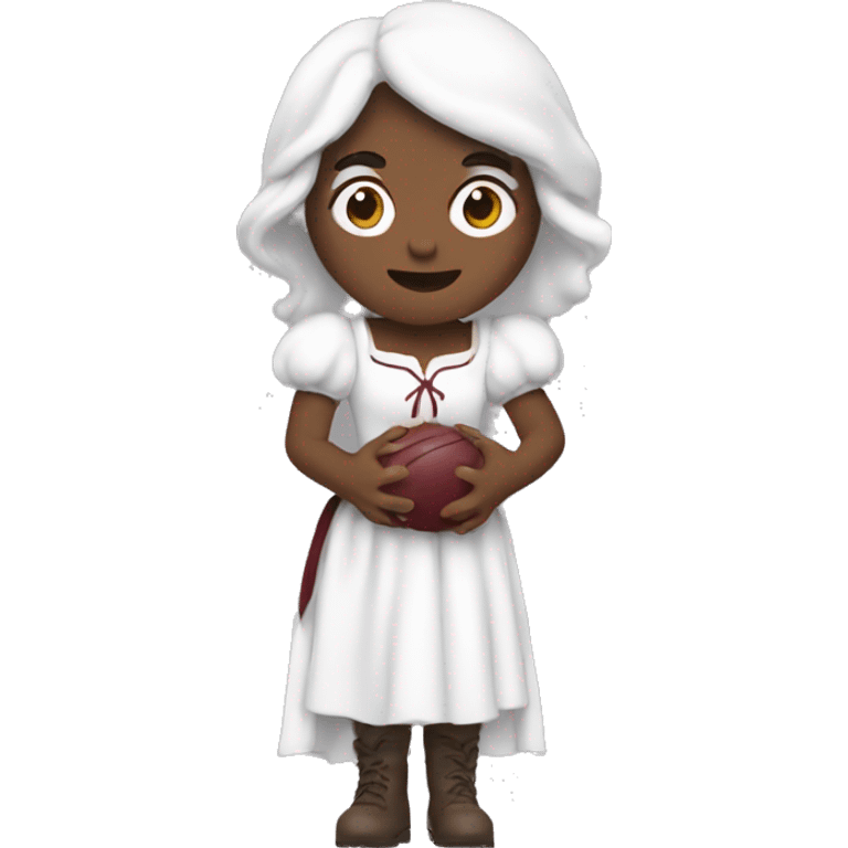 Snow White as a Texas a&m fan emoji