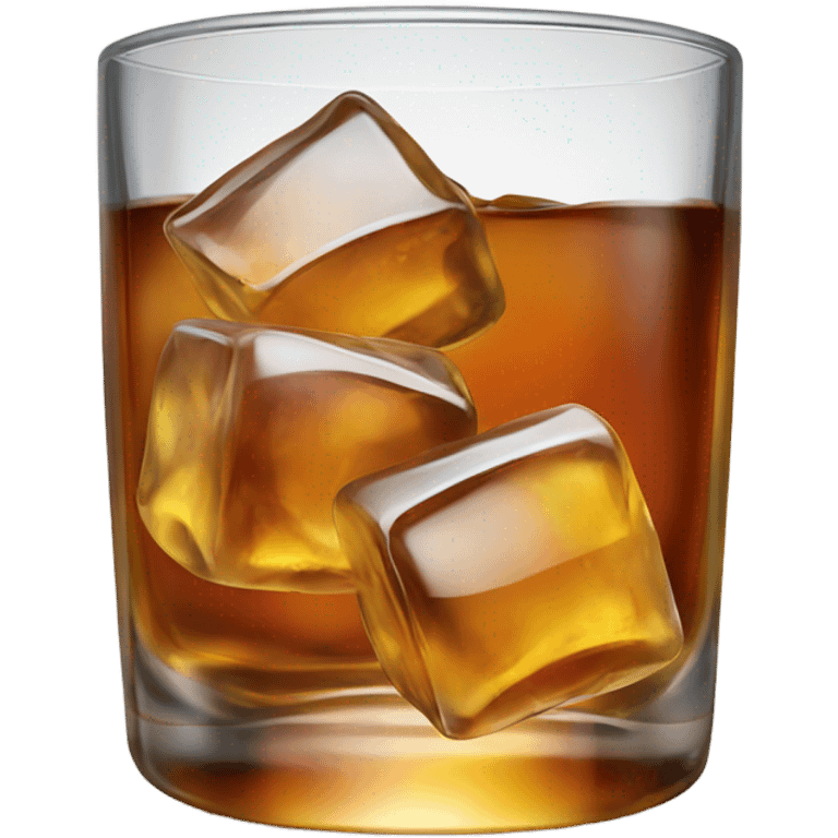 Whiskey on ice emoji