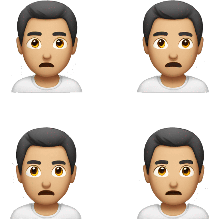 Asian man upset  emoji