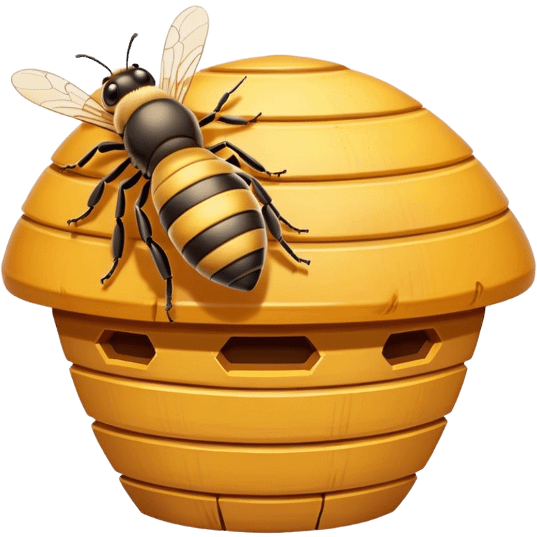 bee on hive emoji