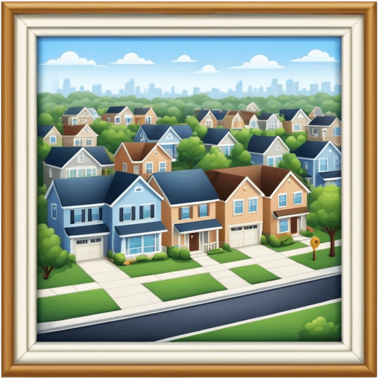 Suburban neighborhood emoji