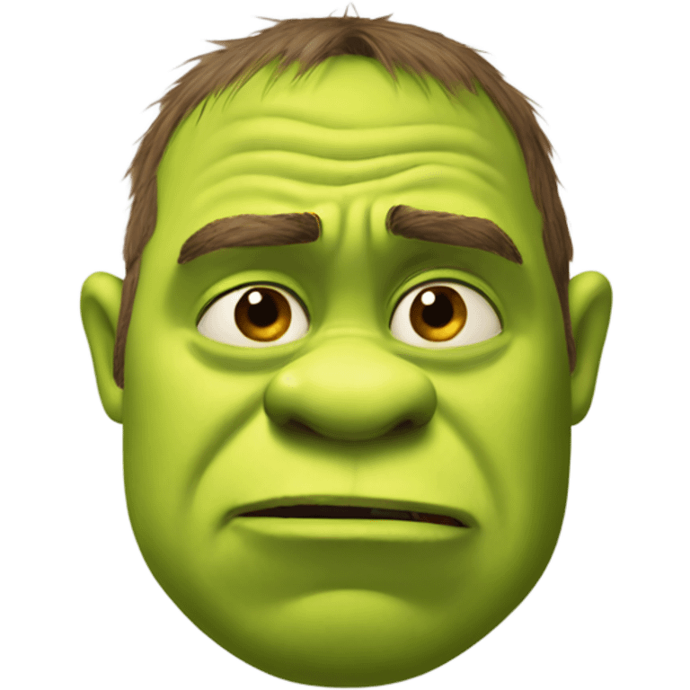 Shrek crying emoji