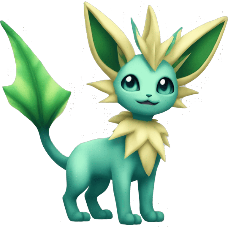 Vaporeon-Leafeon full body emoji