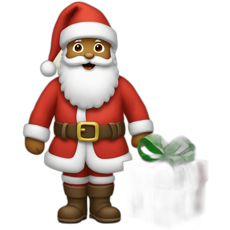 Santa Claus with presents emoji