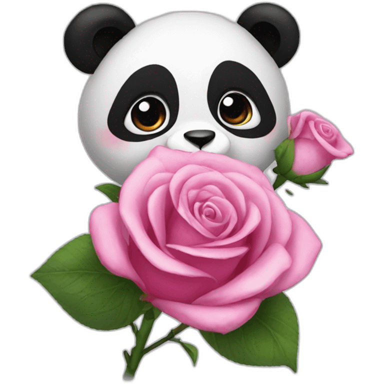 Panda rose emoji