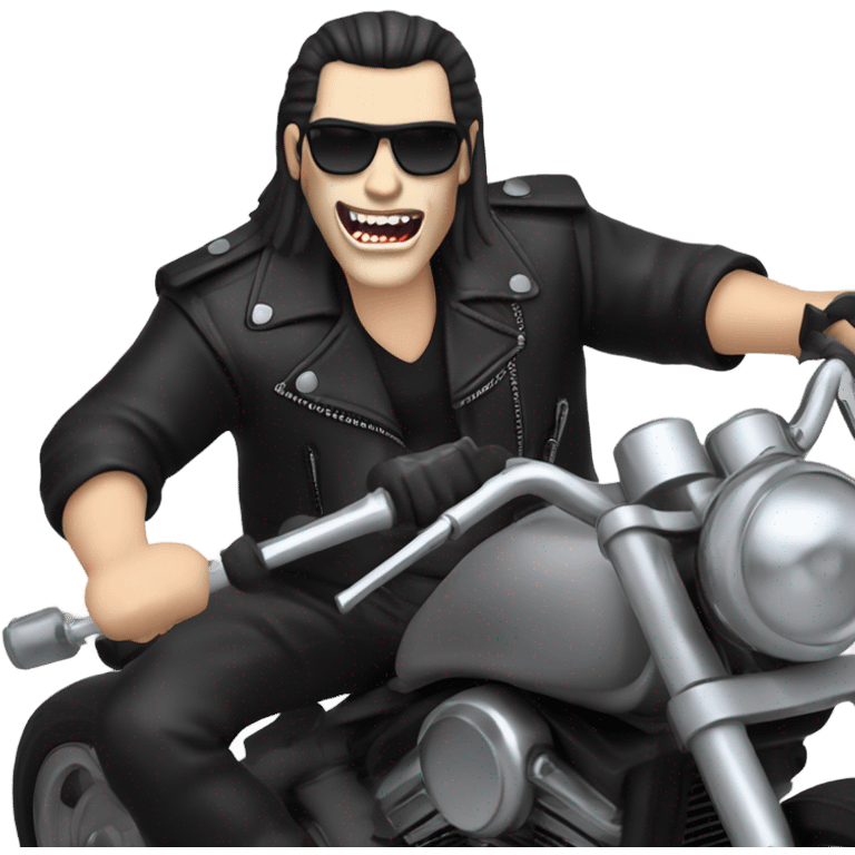 Biker Dracula emoji