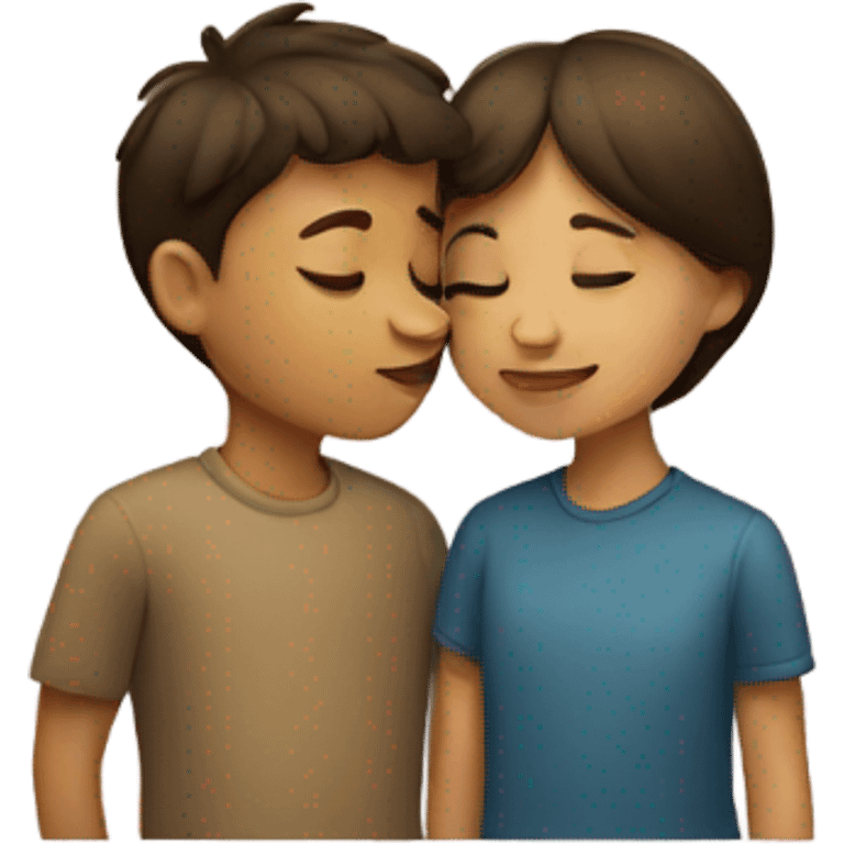 Boy and girl kissing  emoji