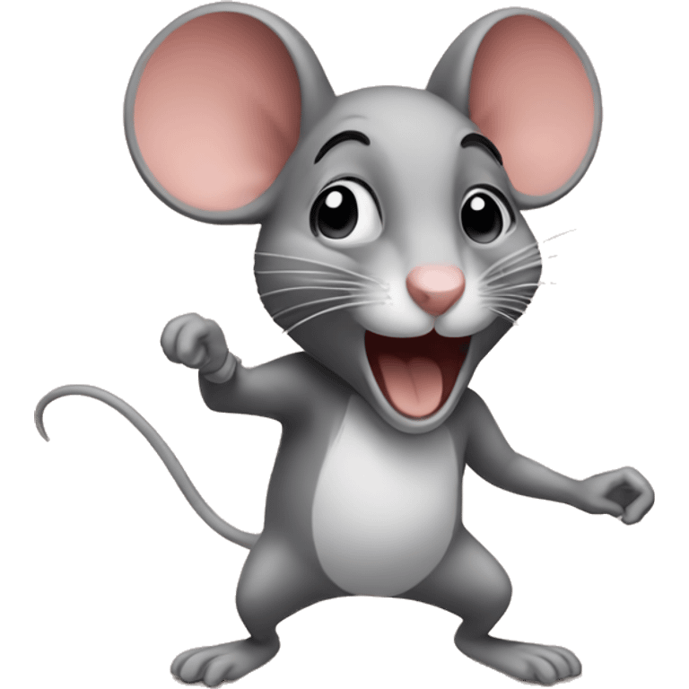 A mouse partying emoji