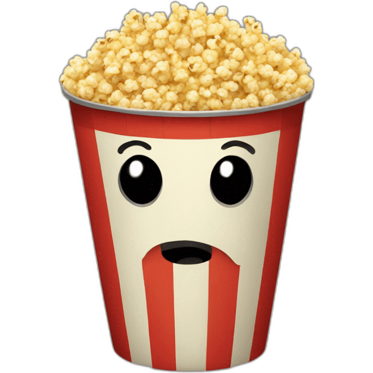 A bucket of popcorn emoji