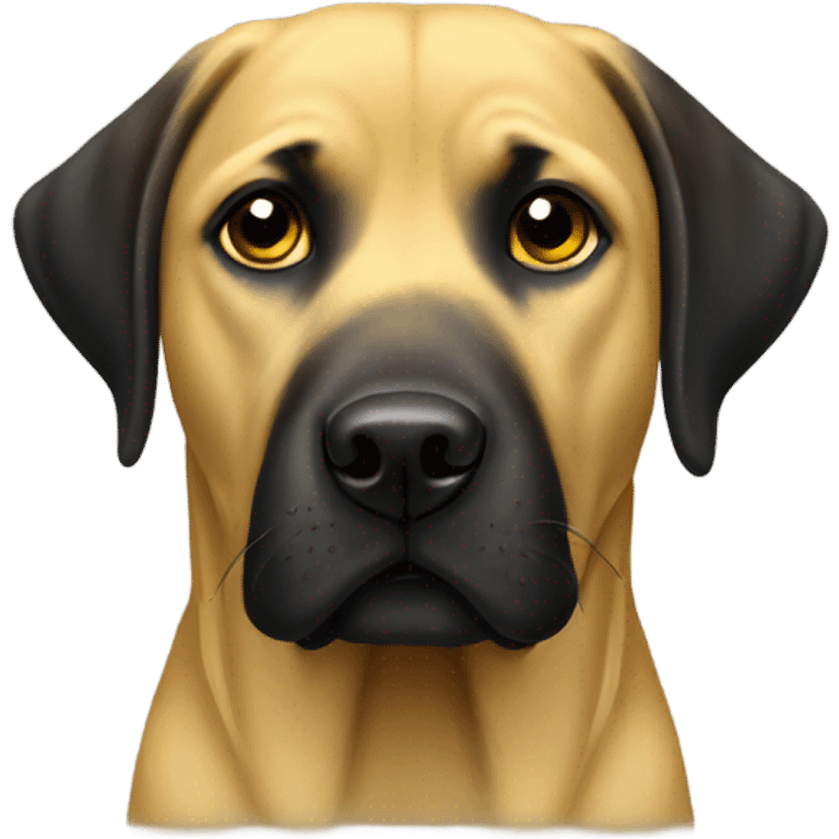 Black and yellow Labradors emoji