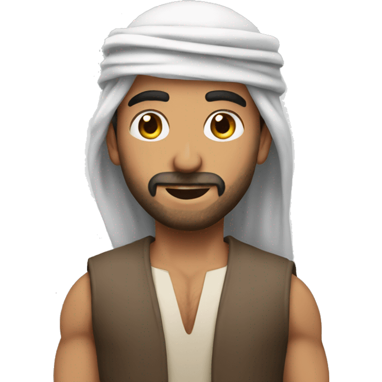 arab man muscle emoji