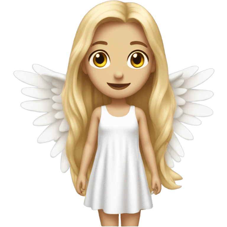 Blonde hair angel girl emoji