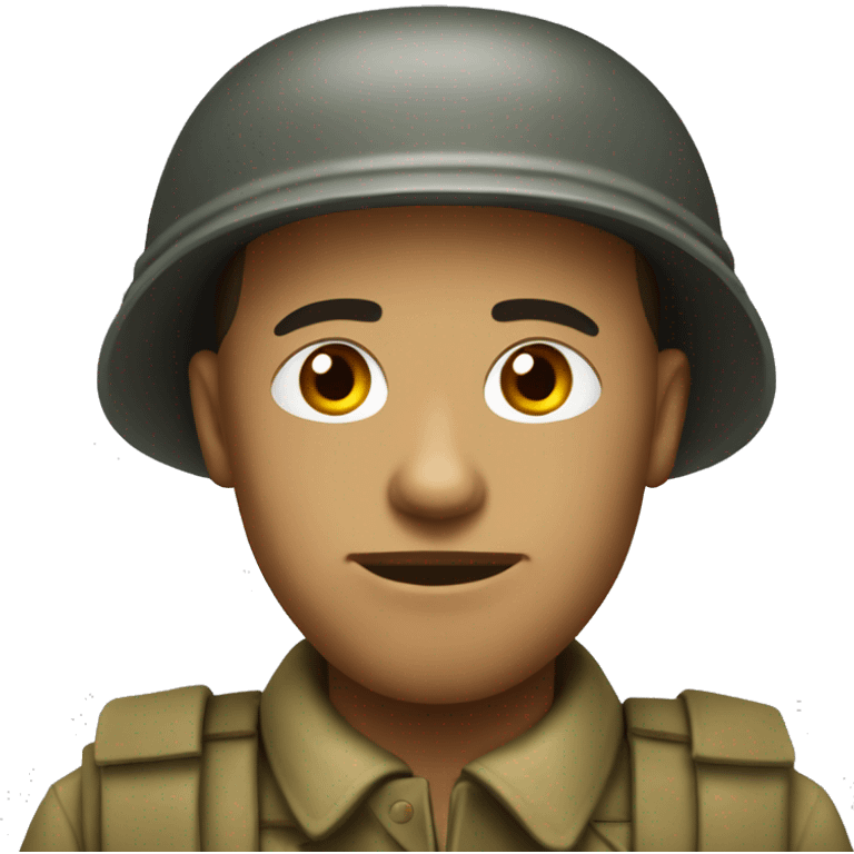 us soldier ww2 serious emoji