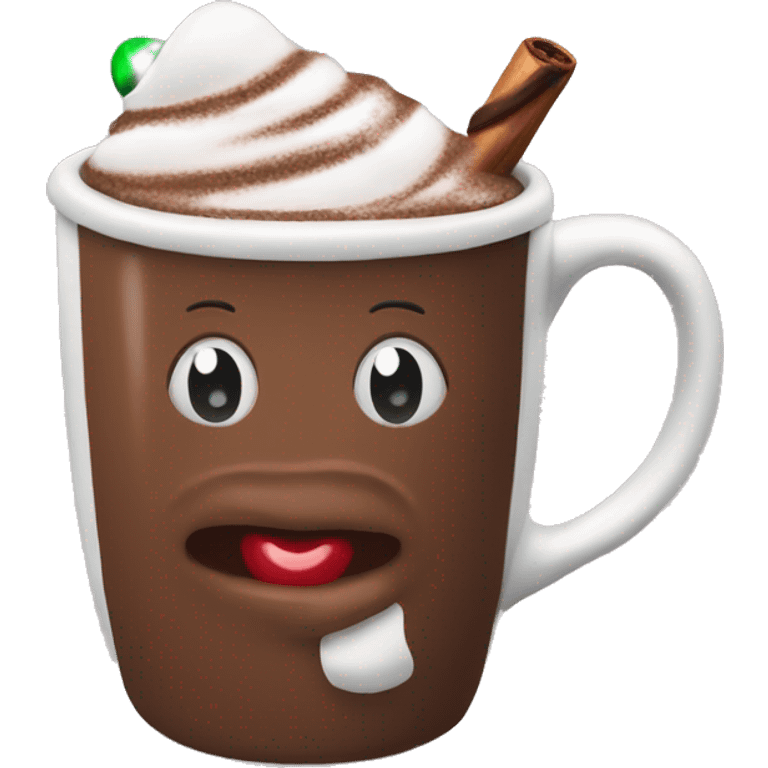 christmas hot chocolate  emoji