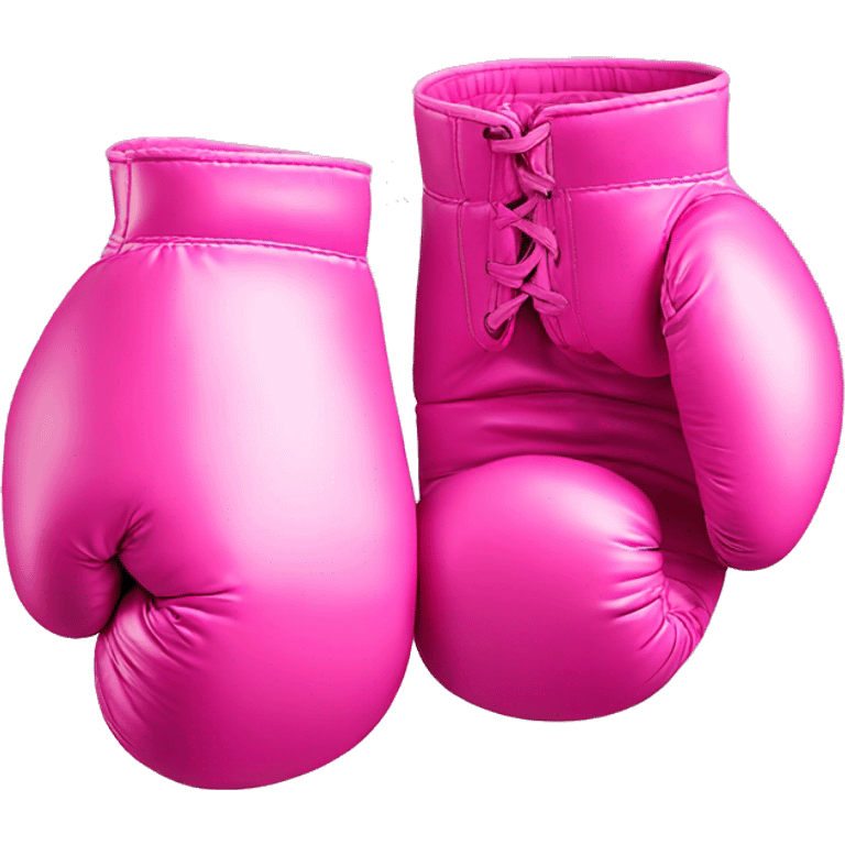 pink boxing gloves emoji