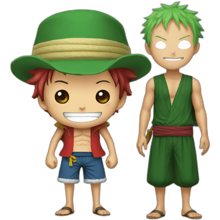 Luffy avec zoro emoji