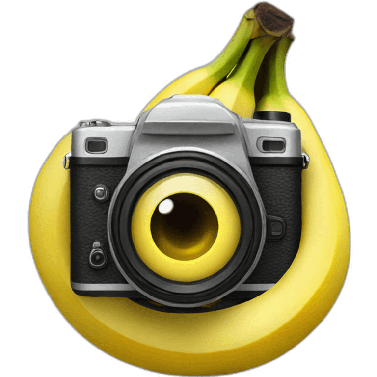 Banana holding camera emoji