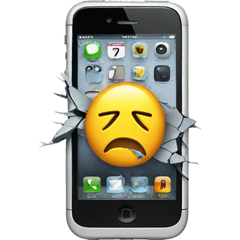 broken iphone emoji