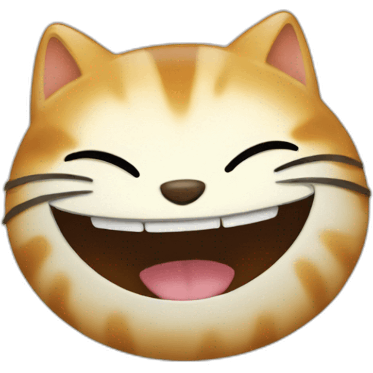 un chat qui laughing  emoji