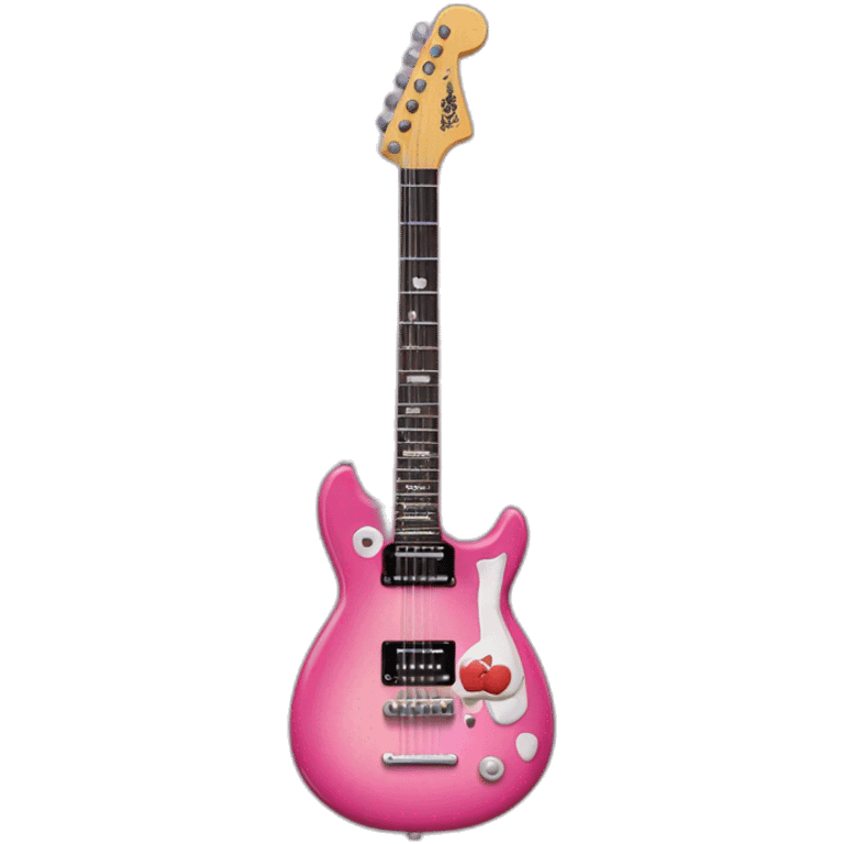 hello kitty electric guitar emoji