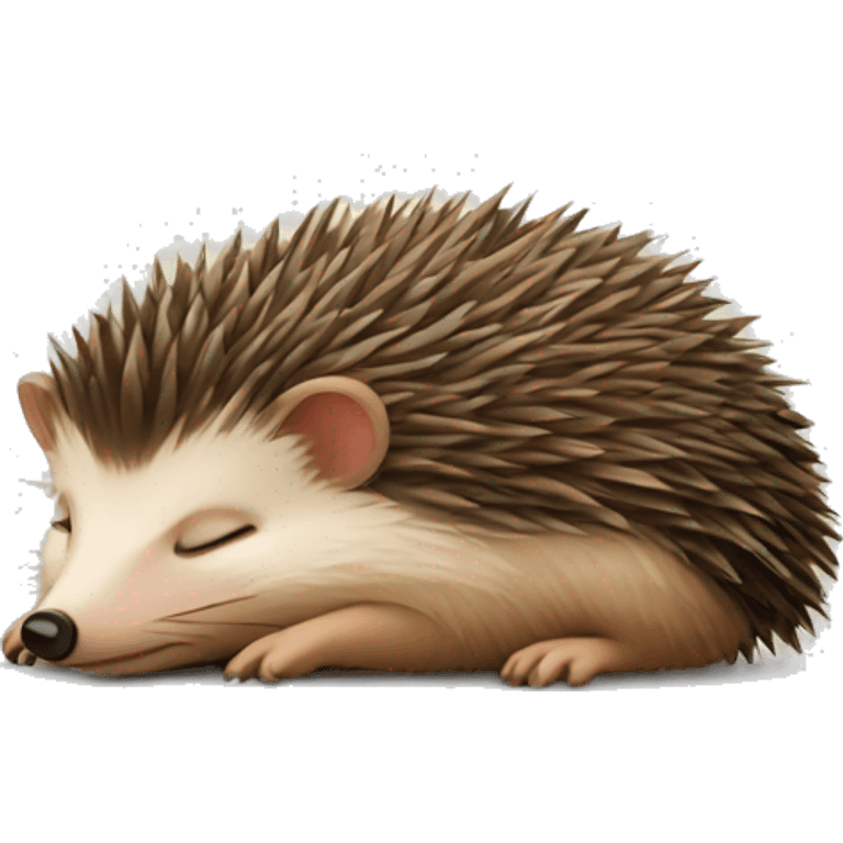 Sleeping hedgehog emoji