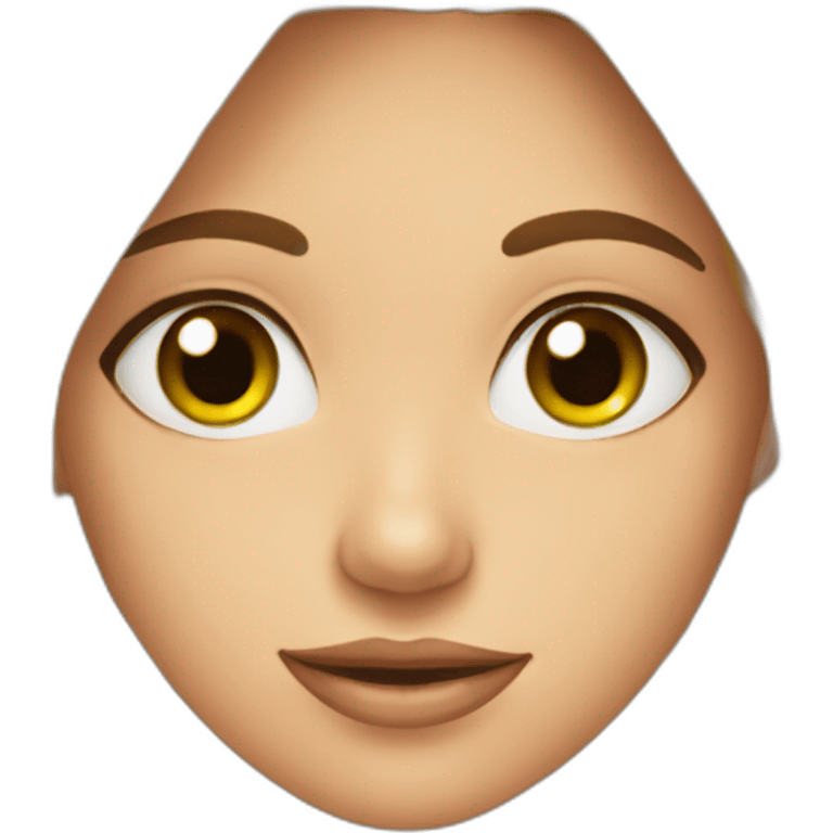 face of beautiful girl emoji