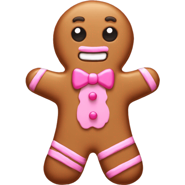 pink gingerbread  emoji