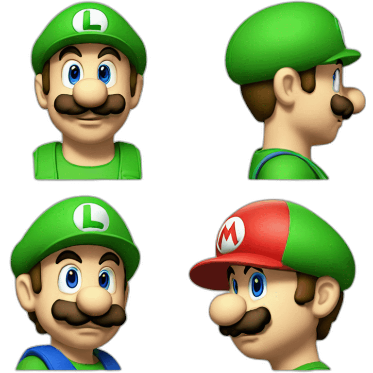 Luigi vs mario emoji