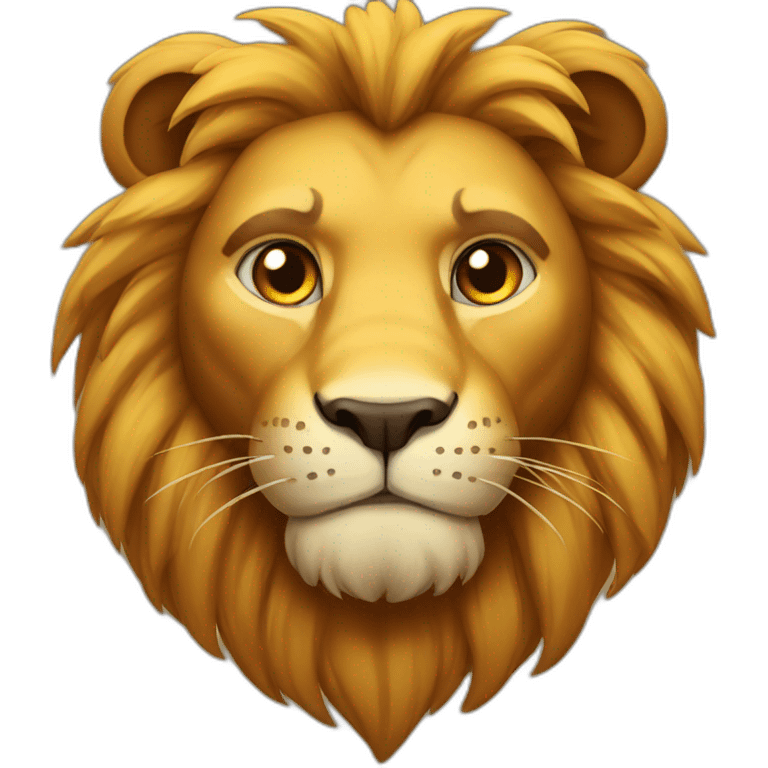 brave lion emoji