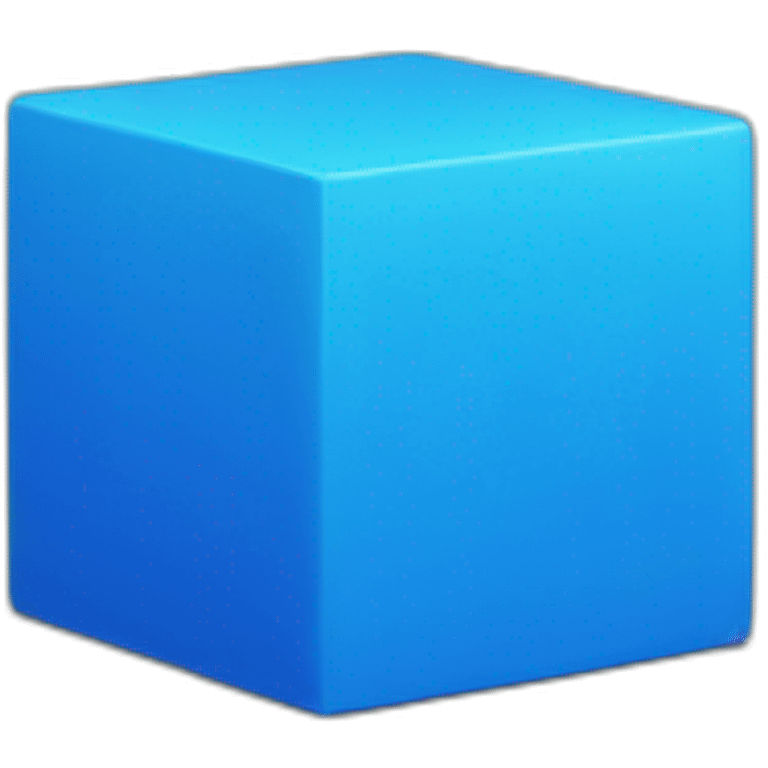 Blue cube emoji