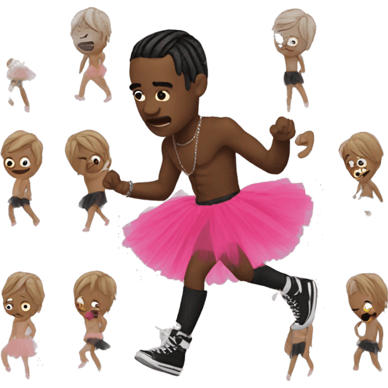 Travis scott using a tutu emoji