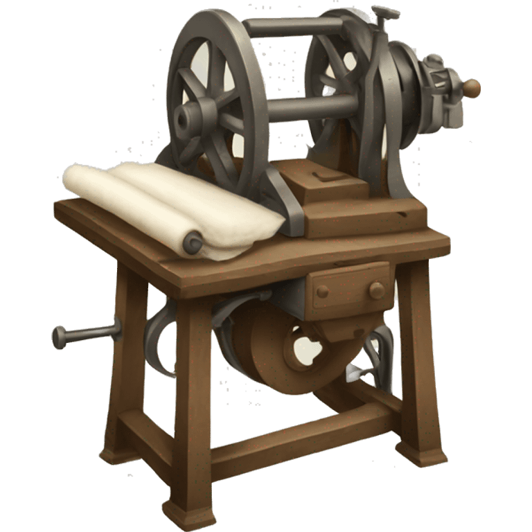 old cotton spinning machine emoji