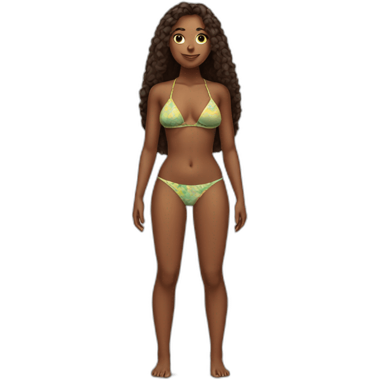 full body beauty-in-a-small-bikini both sides emoji