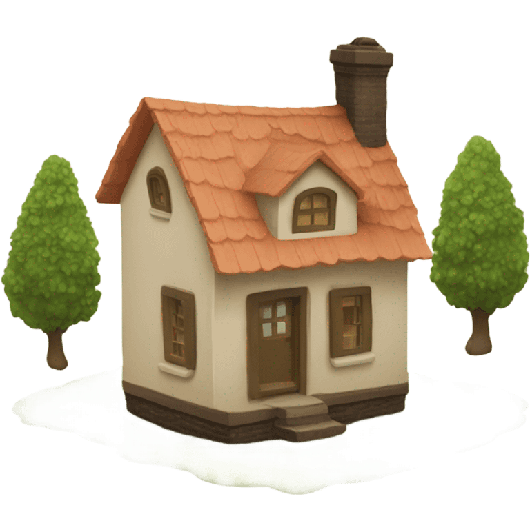 Tiny toy house emoji