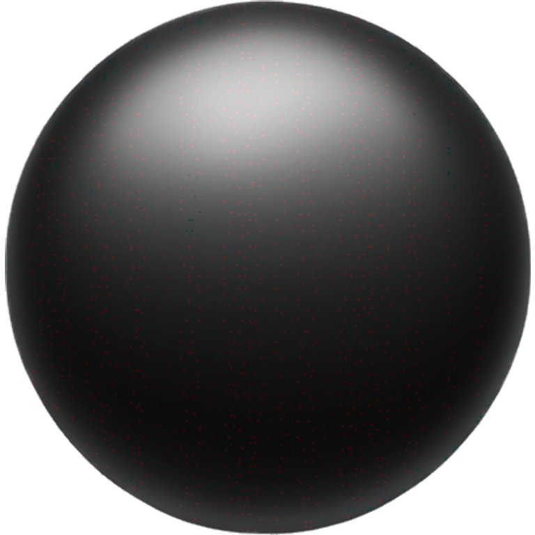 black color gradient ball emoji