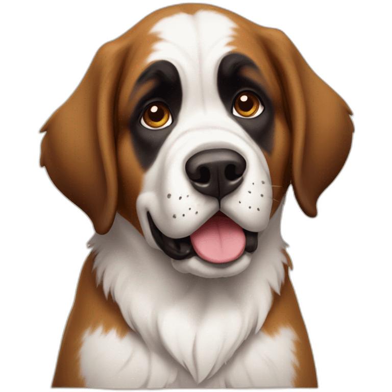 Cute little Saint Bernard emoji