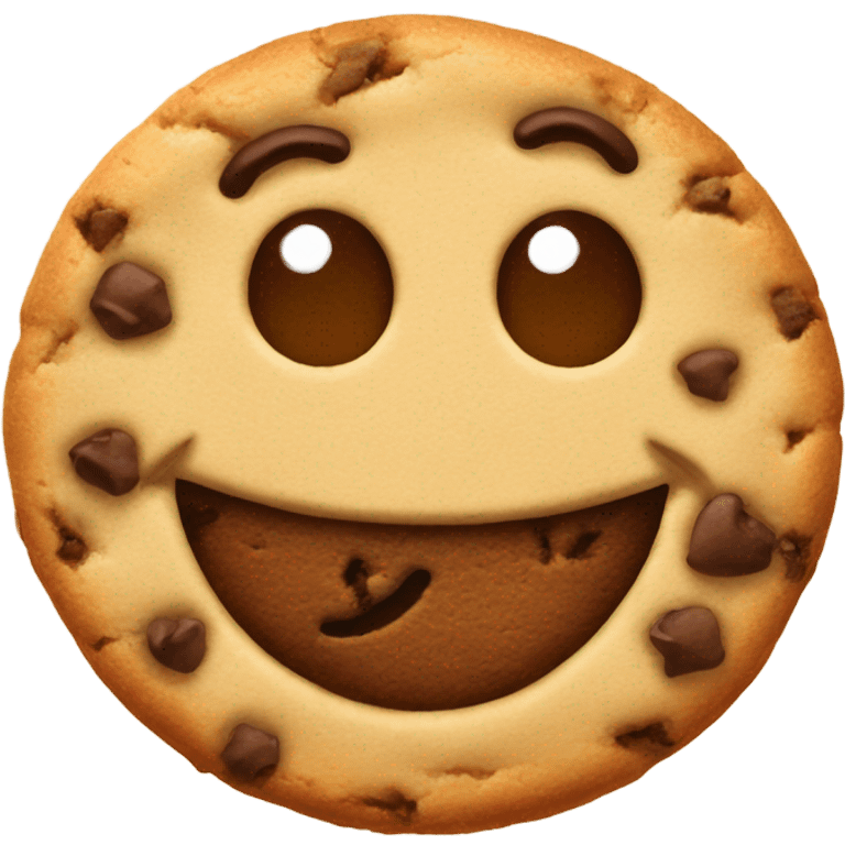 Happy cookie emoji