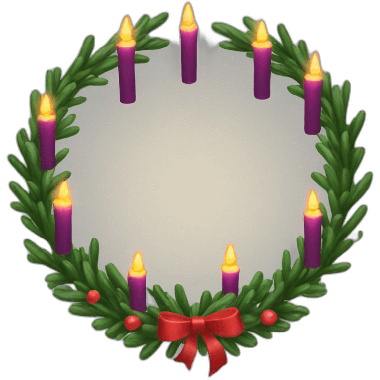 Advent wreath emoji