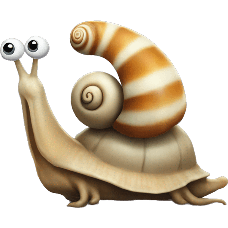 Snail on auto emoji