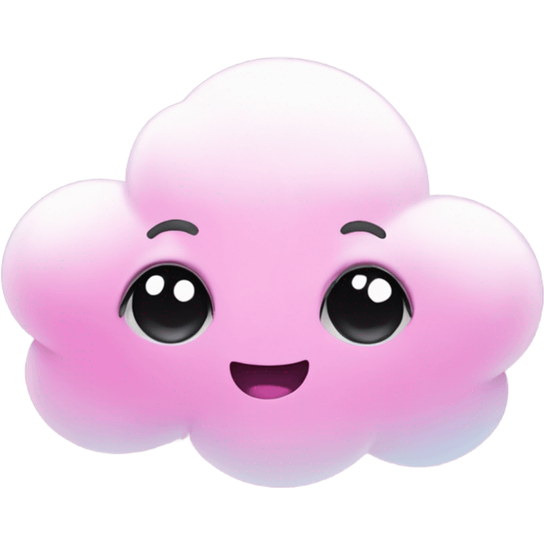 Pink disco ball cloud  emoji