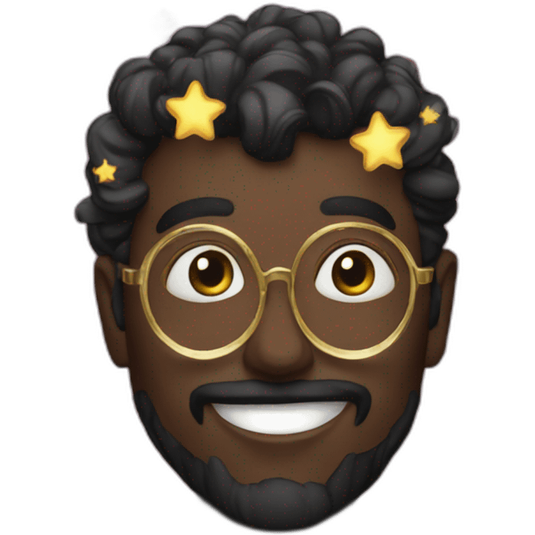 fantasy black magic stars emoji