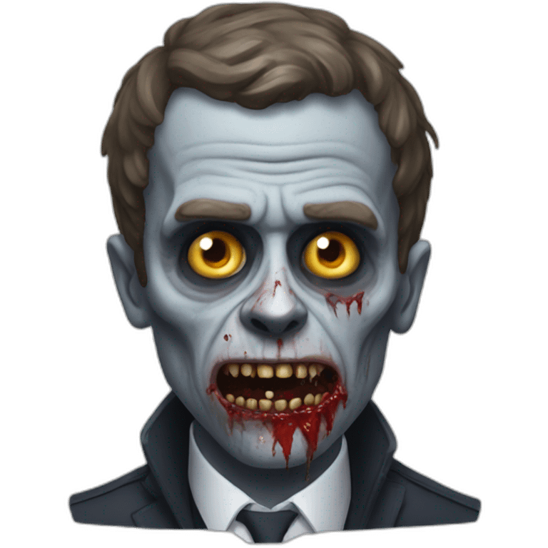 Macron zombie emoji