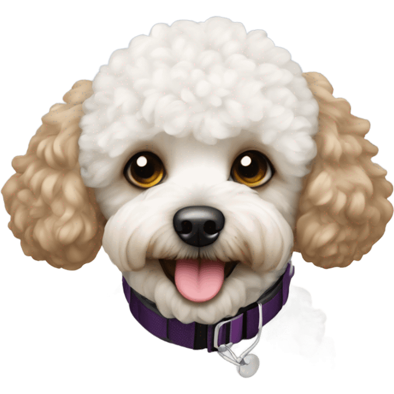 Skiing toy poodle emoji