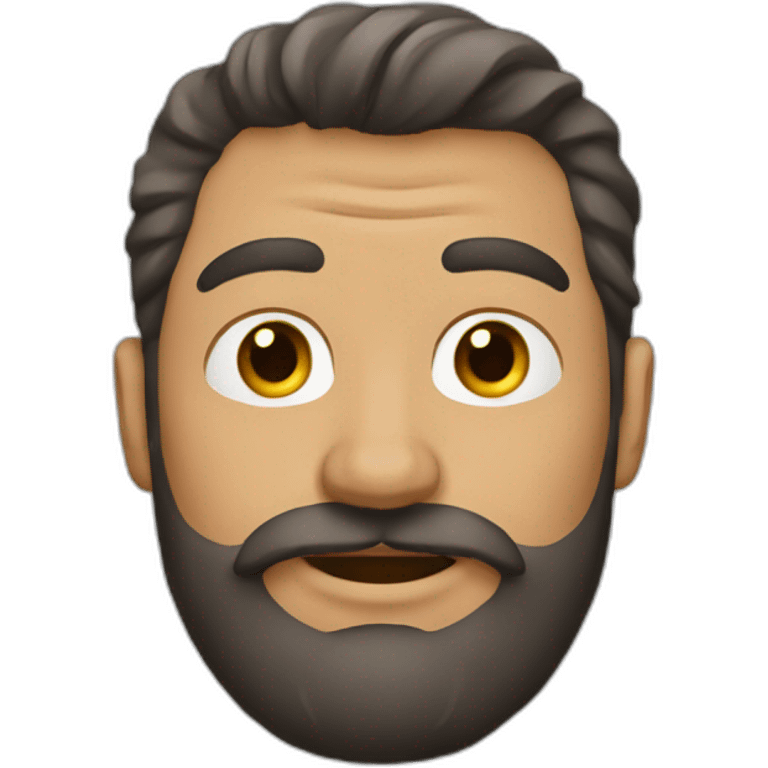 Hombre con barba buchon emoji