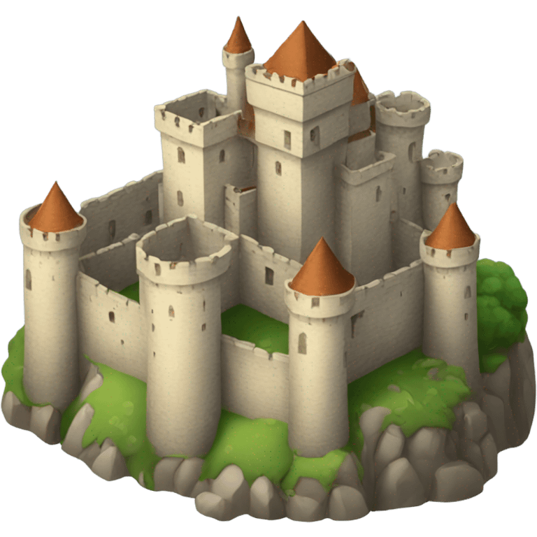 Old castle emoji